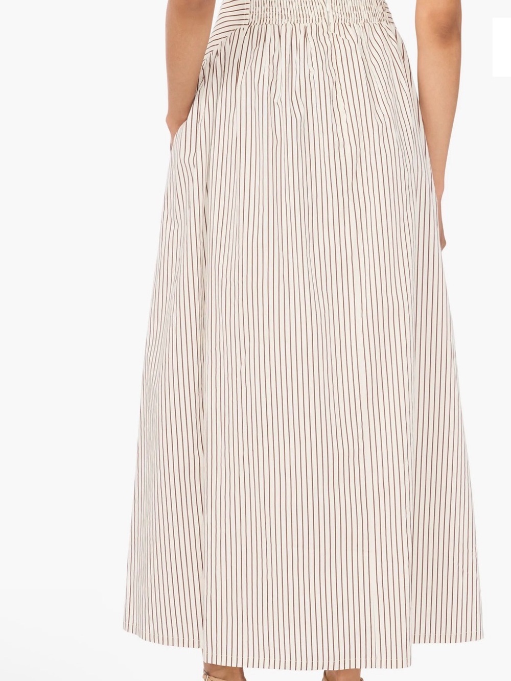 Parker NWOT Maxi Skirt in White and Brown